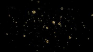 snowflake particles loop Animation video transparent background with alpha channel.