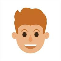 Face Profile Images, Vector illustration in flat style