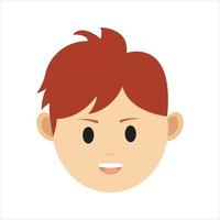 Face Profile Images, Vector illustration in flat style