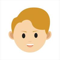 Face Profile Images, Vector illustration in flat style