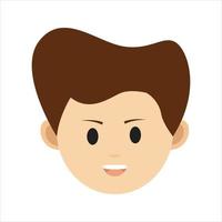 cara perfil imágenes, vector ilustración en plano estilo