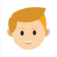 Face Profile Images, Vector illustration in flat style