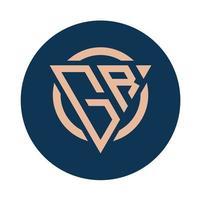 Creative simple Initial Monogram GR Logo Designs. vector