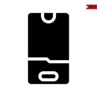 smartphone glyph icon vector