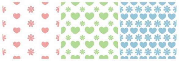 Set of Happy Mother Day Seamless Pattern Design in Element Decoration Template Hand Drawn Cartoon Flat Illustration vector