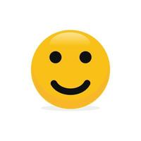 Smile face emoticon icon vector