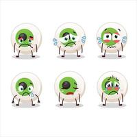 Eye candy cartoon character with sad expression vector