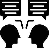 Face to Face Talk Vector Icon Style
