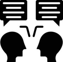 Face to Face Talk Vector Icon Style