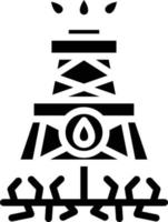 Fracking Vector Icon Style