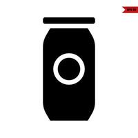 bottle glyph icon vector