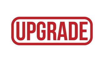 Upgrade Rubber Stamp. Red Upgrade Rubber Grunge Stamp Seal Vector Illustration