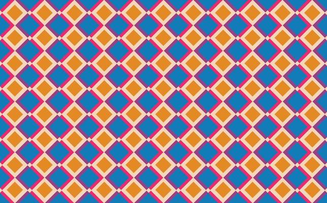 Red, blue, and yellow seamless rhombus pattern. Suitable for fabric, wallpaper, banner, and card.