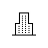 icono de vector de edificio