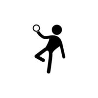 Gymnast with a ball vector icon