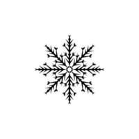 icono de vector de copo de nieve