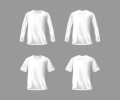 Mock Up T-Shirt 3D White vector