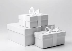 Gift box 3d rendering illustration photo