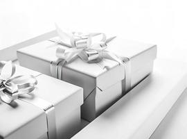 Gift box 3d rendering illustration photo