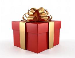 Gift box 3d rendering illustration photo