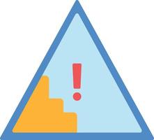 slippery warning sign vector