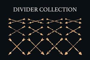 ornament divider collection vector