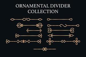 ornament divider collection vector