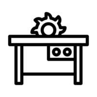 Table Saw Icon Design vector