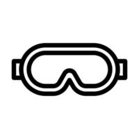 Safety Goggles Icon Design vector