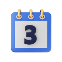 3d calendar event date day schedule icon illustration png