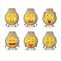 Cartoon character of golden potion with smile expression vector