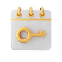 3d calendar icon illustration png