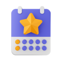 3d calendar icon illustration png