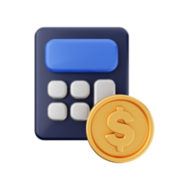 3d money dollar coin icon illustration png