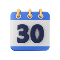 3d calendario icona illustrazione png