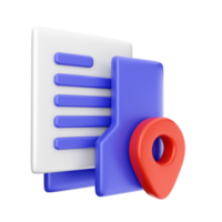 3d folder icon illustration png