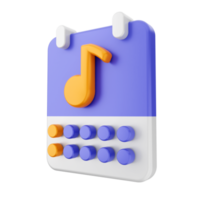 3d calendar icon illustration png