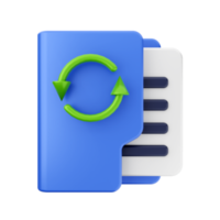 3d folder file icon illustration png