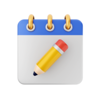 3d calendar event date day schedule icon illustration png