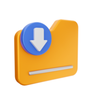 3d download icon illustration png