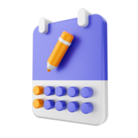 3d calendar icon illustration png