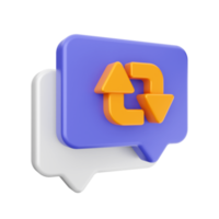 3d chat icon png