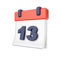 3d calendar icon illustration png