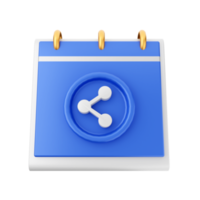 3d calendar event date day schedule icon illustration png