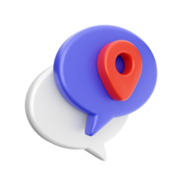 3d chat chatting icon png