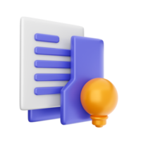 3d folder icon illustration png