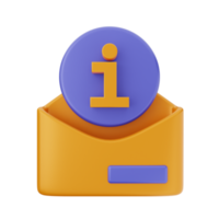 3d email mail envelope icon illustration png