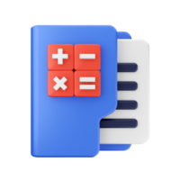 3d folder file icon illustration png