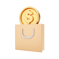 3d money dollar coin icon illustration png