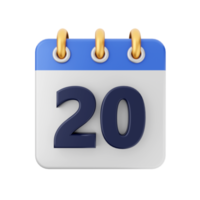 3d calendar event date day schedule icon illustration png